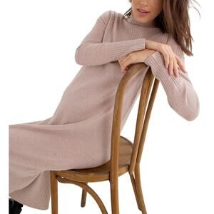 Hatch 'The Peyton' Beige Merino Wool Sweater Dress Size 1